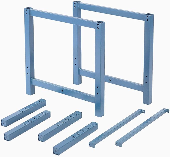 Global Industrial Mobile Lab Workbench, Phenolic Resin Safety Edge, 72" W x 36" D, Blue