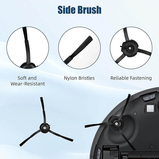 20 Pack Accessories Compatible with Roborock Qrevo S/Qrevo Pro/Qrevo Plus/Qrevo-Maxv Vacuum Robot,Parts Include:Main Brush,Side Brush,Hepa Filter,Mop Cloth,Dust Bag,Cleaning Brush&Screwdrive