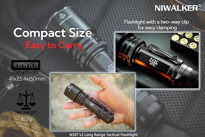2300 High Lumen Tactical Flashlight, Type C Rechargeable Long Throw Outdoor Flashlights,875 Yards Long Range, IP68 Waterproof Flashlight