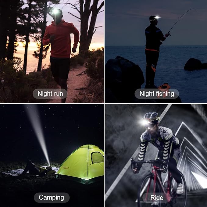 klarus HM1 IPX6 Waterproof Rechargeable Headlamp with Motion Sensor, 70 Hours Long Battery Life, Full Charge in 2.5 Hours, 440 Lumens Consistent Output, Shock and Drop Resistant