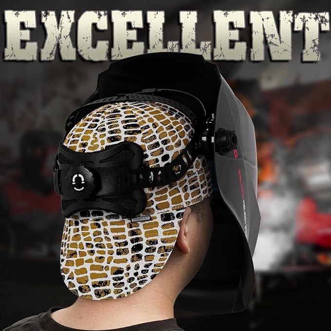 YESWELDER Welding Cap, Leopard Style 7-1/4", Heat-Resistant Reversible Durable Protective Welders Cap