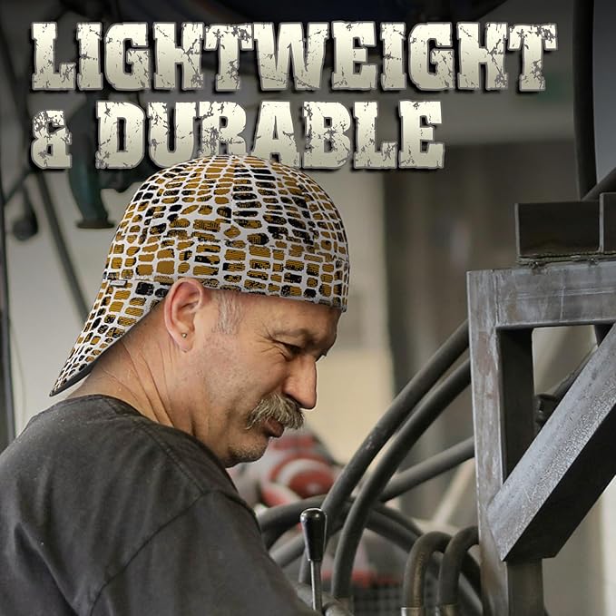 YESWELDER Welding Cap, Leopard Style 7-1/4", Heat-Resistant Reversible Durable Protective Welders Cap