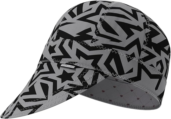 YESWELDER Welding Cap, Stellar Style 7-5/8", Heat-Resistant Reversible Durable Protective Welders Cap
