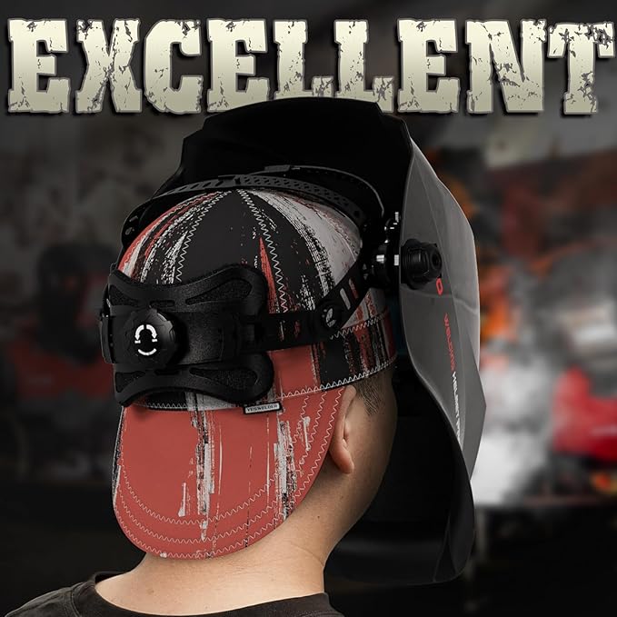 YESWELDER Welding Cap, Modern Style 7-3/8", Heat-Resistant Reversible Durable Protective Welders Cap