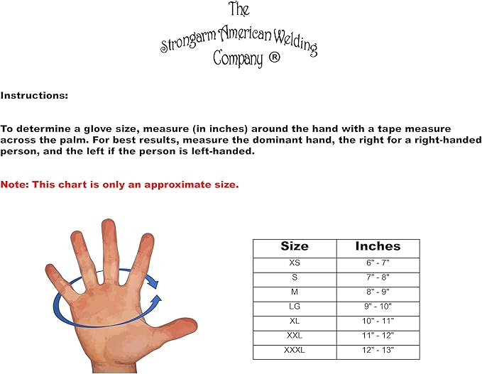 Strongarm Leather TIG Welding Gloves with Reinforced with Elastic Wrist for Construction BBQ Gardening Mechanix Driver