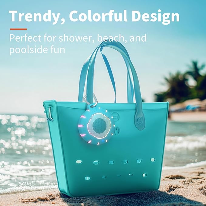 HEYSONG Waterproof Shower Bluetooth Speaker, Durable & Portable with Clear Sound, Ideal for Shower, Pool, Beach & Kayaking – Great Gift for Girls, Women & Men