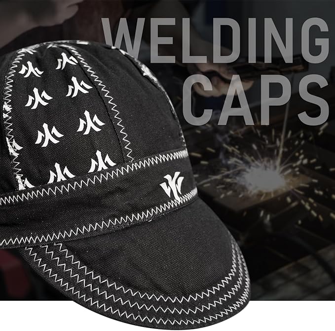 YESWELDER Welding Cap, YesWelder Style 7-1/4", Heat-Resistant Reversible Protective Welders Cap