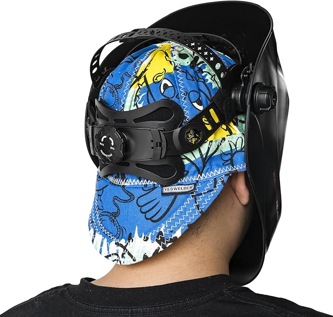 YESWELDER Welding Cap, Monster Style 7-1/4", Heat-Resistant Reversible Protective Welders Cap