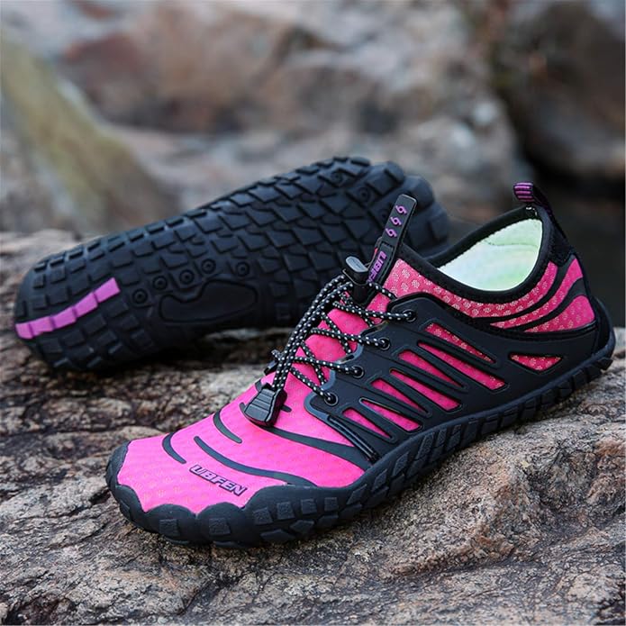 UBFEN Water Shoes Aqua Swim Shoes Mens Womens Beach Sports Quick Dry Barefoot for Boating Fishing Diving Surfing