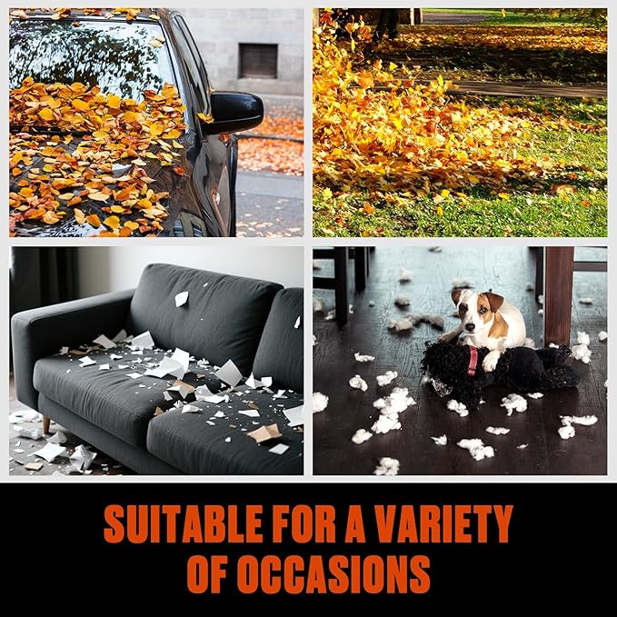 SENIX 12 AMP Leaf Blower, 3-in-1 Handheld Electric Leaf Blower, Vacuum, and Mulcher, 420 CFM, 179 MPH Airflow,Corded Blowers with Reusable Collection Bag (BLVE12-M)