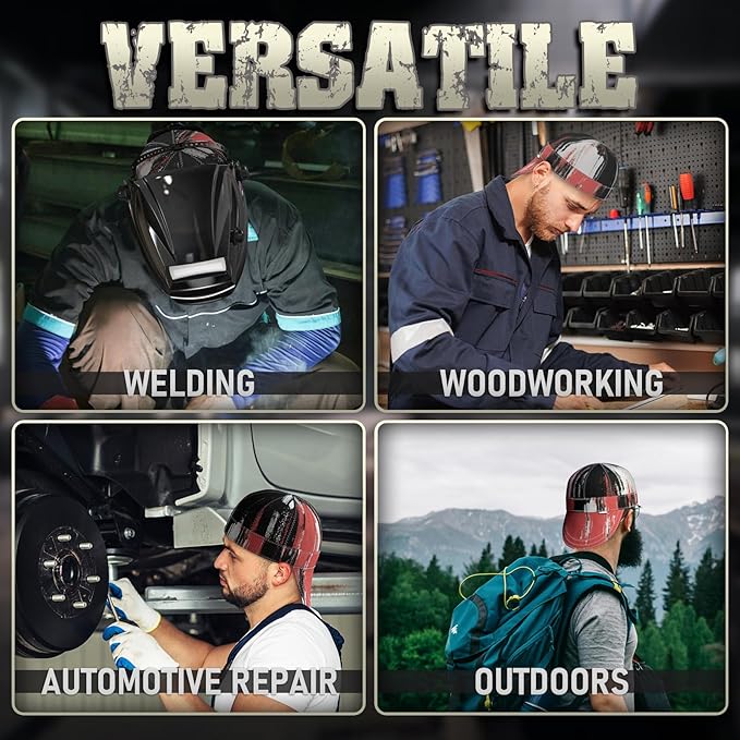 YESWELDER Welding Cap, Modern Style 7-3/8", Heat-Resistant Reversible Durable Protective Welders Cap
