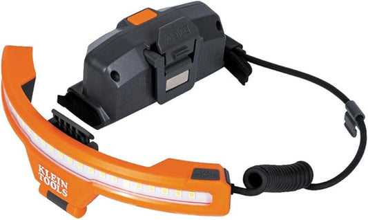 Klein Tools KHH56308 Rechargeable LED Wide-Beam Headlamp for Klein Tools Hard Hats, 770 Lumens, for Work, Battery and Mount Included