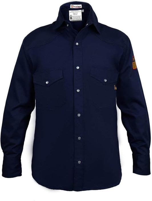 Flame Resistant FR Welding Shirt - 100% C - 9 oz
