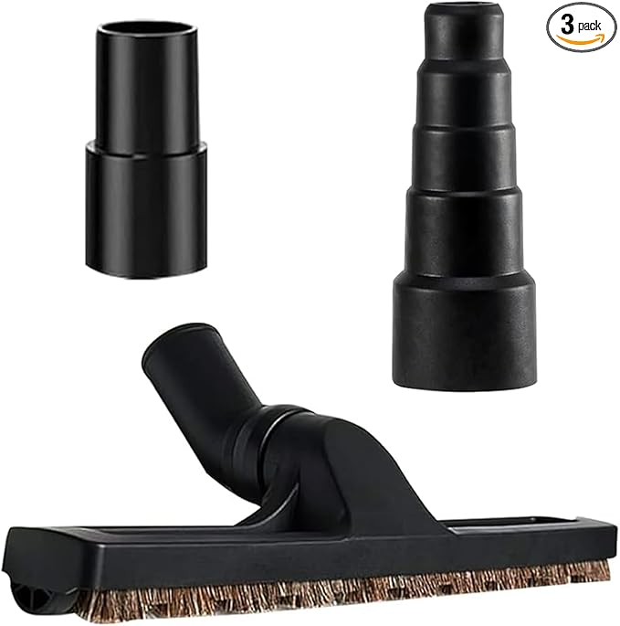 Universal Vacuum Attachments Kit -Shop Vac Attachments 2 1/2" 1 1/4" Vacuum Attachments Cleaners Accessories for Shop Vacuum Cleaner Attachments Brushes for Shop Vac Attachments Set of 11 (3set)