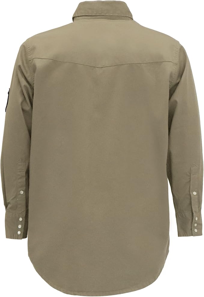 BOCOMAL FR Shirts 6.25oz Lightweight Welding Shirts Flame Resistant Men's Fire Retardant Shirt