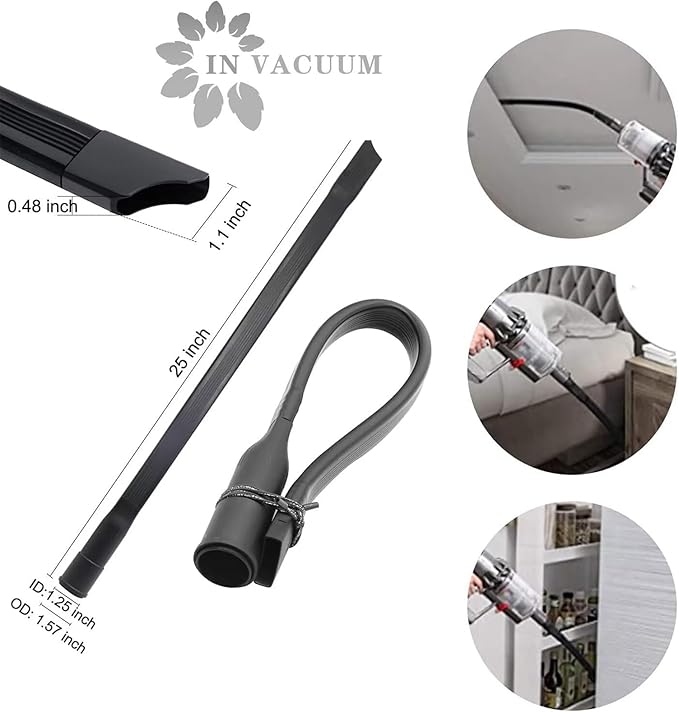 IN VACUUM 15 Pcs Universal Vacuum Attachments & Brushes for Shop Vac Accessories - 2 1/2" to 1 1/4" Hose Adapter for Shop Vac, 1 7/8" to 1" Vacuum Hose Adapter, 1 1/4" Shop Vacuum Cleaner Attachments