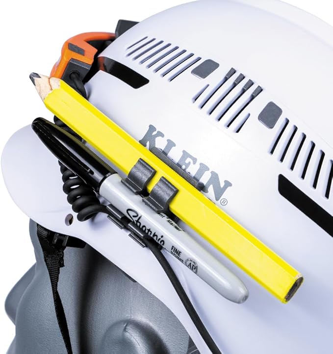 Klein Tools KHH56308 Rechargeable LED Wide-Beam Headlamp for Klein Tools Hard Hats, 770 Lumens, for Work, Battery and Mount Included