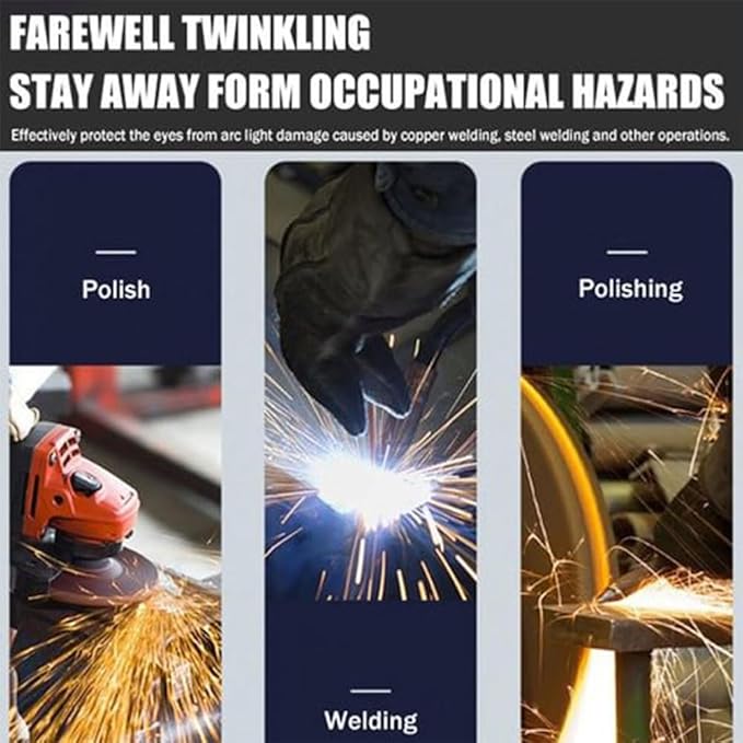 Laveberry Auto Darkening Welding Helmet, Anti-Glare UV Welding Mask for Cutting & Grinding, Detachable Face Shield, Large Viewing Welding Hood,Can Be Used for Welding and Cycling (orange)