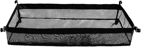 HUIOP Black Rustic/Outdoor Under Table Storage Bag, Mesh Caddy, Camping Table Tripod Rack Organizer