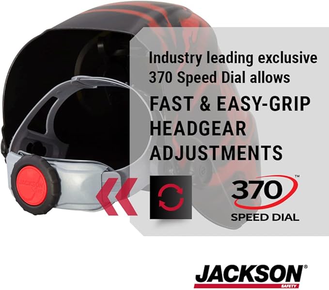 Jackson Safety Premium Graphic Welding Hood with ADF - Ultra Lightweight Auto Darkening Welding Helmet - ANSI Z87.1 (Multiple Styles)