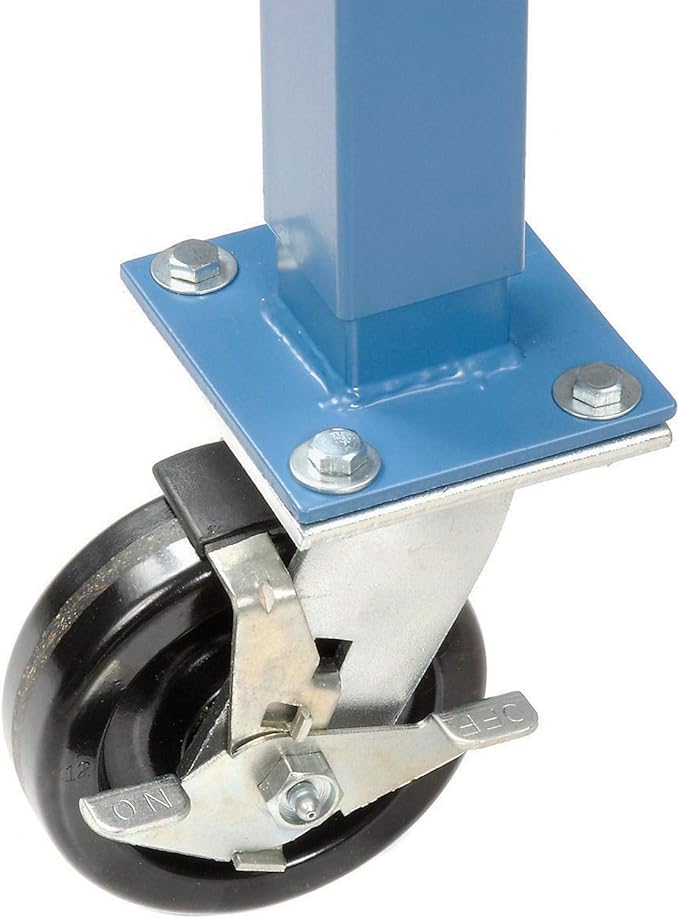 Global Industrial Mobile Lab Workbench, Phenolic Resin Safety Edge, 72" W x 36" D, Blue