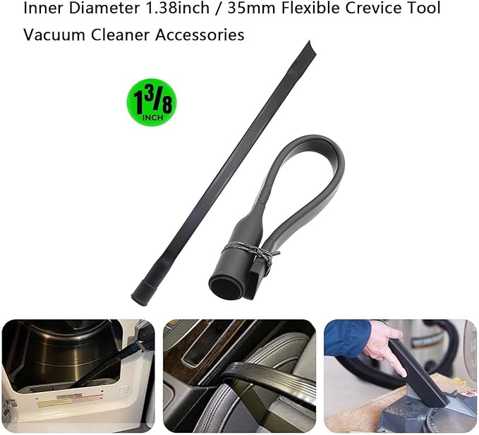 Universal 1/4 Inch Vacuum Attachments & Brushes Kit for Shop Vac Accessories 2 1/2" 1 1/4" Brush Attachment for Shop Vacuum Cleaner Attachments Brushes for Shop Vac Attachments Set of 11