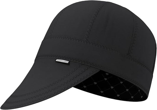 YESWELDER Welding Cap, All Black Style 7-3/8", Heat-Resistant Reversible Durable Protective Welders Cap