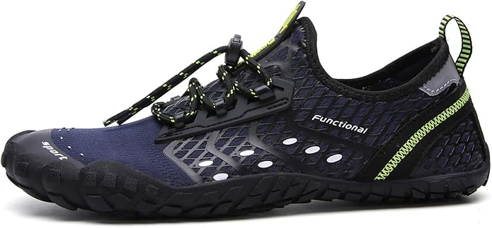 UBFEN Water Shoes Aqua Swim Shoes Mens Womens Beach Sports Quick Dry Barefoot for Boating Fishing Diving Surfing