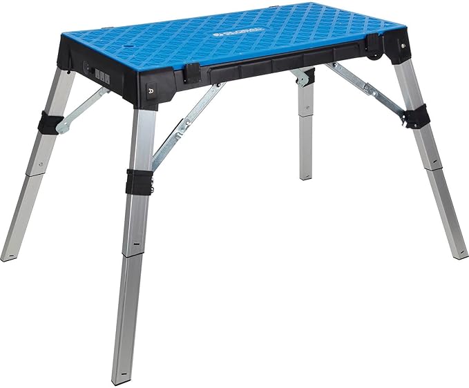 Global Industrial 4-in-1 Portable Workbench with Power Strip