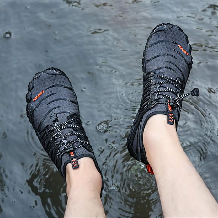 UBFEN Water Shoes Aqua Swim Shoes Mens Womens Beach Sports Quick Dry Barefoot for Boating Fishing Diving Surfing