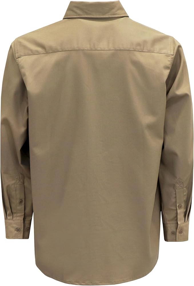 BOCOMAL FR Shirts 6.25oz Lightweight Welding Shirts Flame Resistant Men's Fire Retardant Shirt