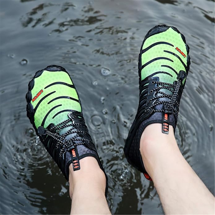 UBFEN Water Shoes Aqua Swim Shoes Mens Womens Beach Sports Quick Dry Barefoot for Boating Fishing Diving Surfing