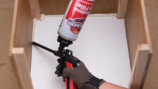 Kraken Bond Professional Expanding Foam Spray - (2x32oz) Low Expansion Polyurethane Foam Sealant Gap Filler for Holes, Gun Use, Gun&Cleaner Included - 2 Pack