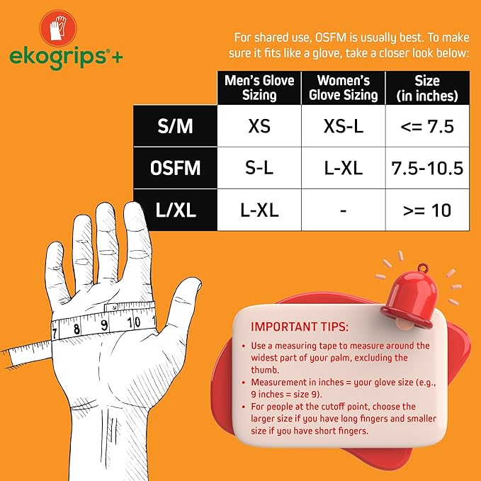 Ekogrips+ Premium Silicone Oven Mitts - Comfy, Waterproof, Heat Resistant BBQ Gloves for Grilling, Long Cuff for Added Protection, 5 Finger Dexterity, 3 Sizes, 4 Colors, L/XL, Orange