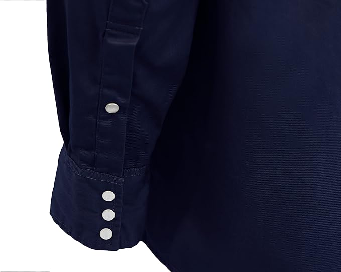 BOCOMAL FR Shirts 6.25oz Lightweight Welding Shirts Flame Resistant Men's Fire Retardant Shirt