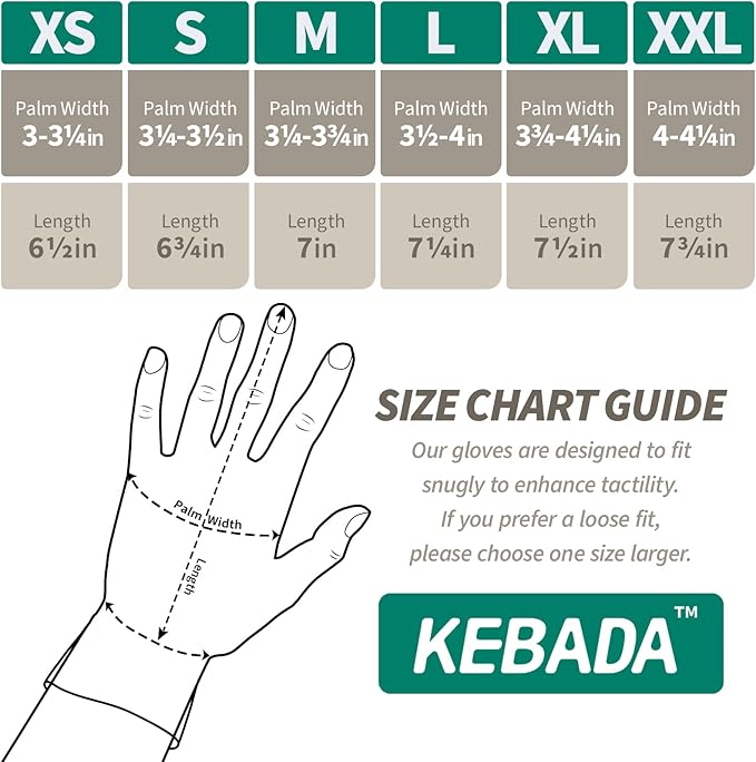 Kebada Foam Nitrile Coated Work Gloves, 3 Pairs Nylon Gloves with Grip, Ideal for Package Handling, Warehouse, Mechanic and Light Duty Construction, Small