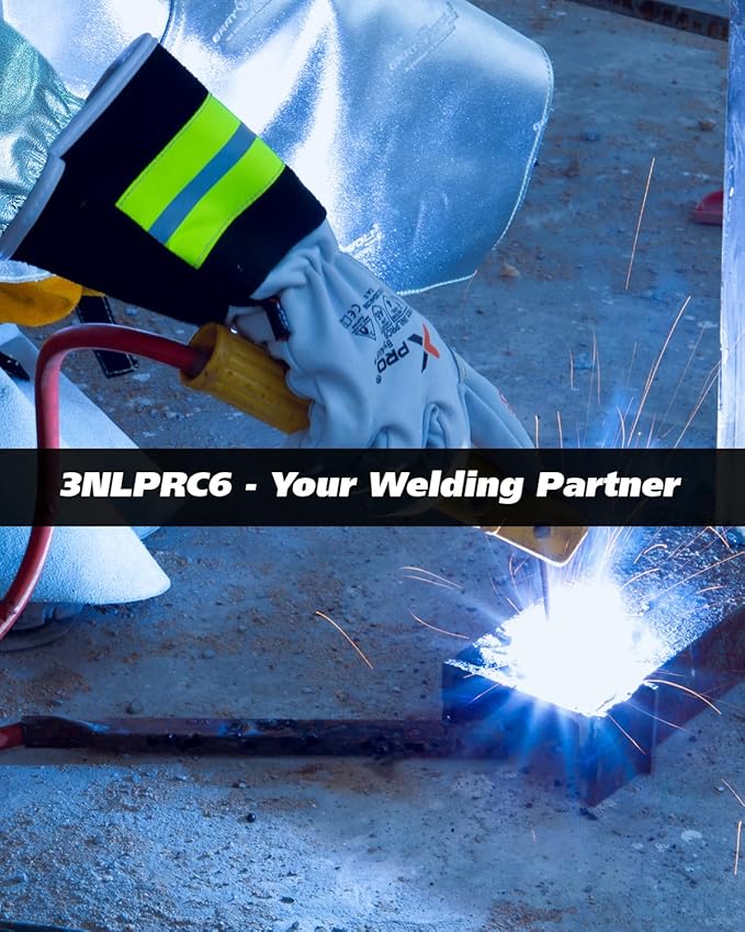 XPRO Si6 Series 3NLPRC6 Tig Welding Gloves: Kevlar & Enhanced Visibility-Certified, Sizes Small to 2xl | 3xl for Mens & Women