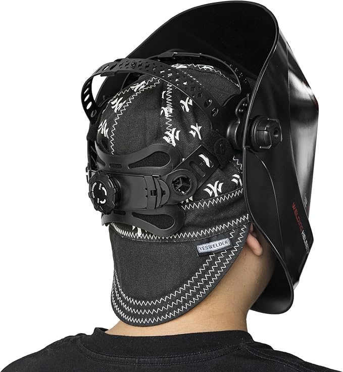 YESWELDER Welding Cap, YesWelder Style 7-3/8", Heat-Resistant Reversible Protective Welders Cap