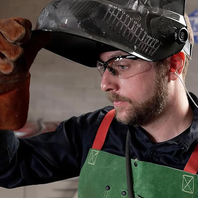 Jackson Safety Premium Graphic Welding Hood with Digital ADF - Ultra Lightweight Auto Darkening Welding Helmet - ANSI Z87.1 (Multiple Styles)