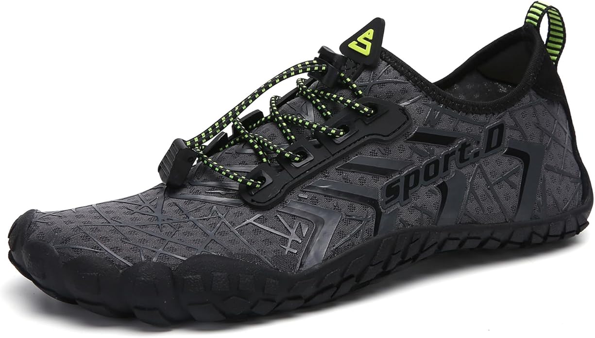 UBFEN Water Shoes Aqua Swim Shoes Mens Womens Beach Sports Quick Dry Barefoot for Boating Fishing Diving Surfing