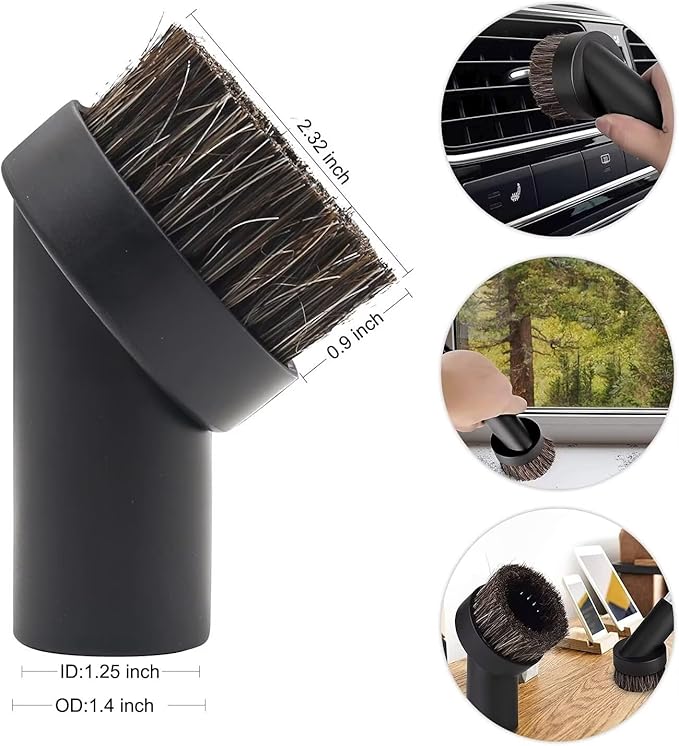 IN VACUUM 15 Pcs Universal Vacuum Attachments & Brushes for Shop Vac Accessories - 2 1/2" to 1 1/4" Hose Adapter for Shop Vac, 1 7/8" to 1" Vacuum Hose Adapter, 1 1/4" Shop Vacuum Cleaner Attachments