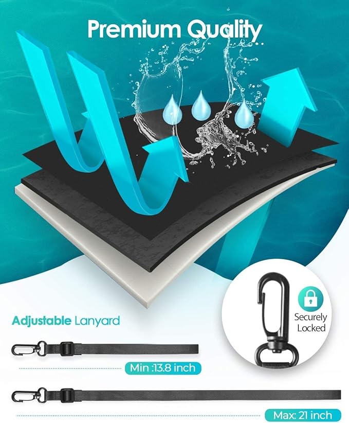 Hiearcool Waterproof Phone Pouch,Waterproof Phone Case for iPhone 16 15 14 13 Pro Max Plus up to 8.3",IPX8 Cellphone Dry Bag for Beach Cruise Travel Black&Olive Green-2Pack