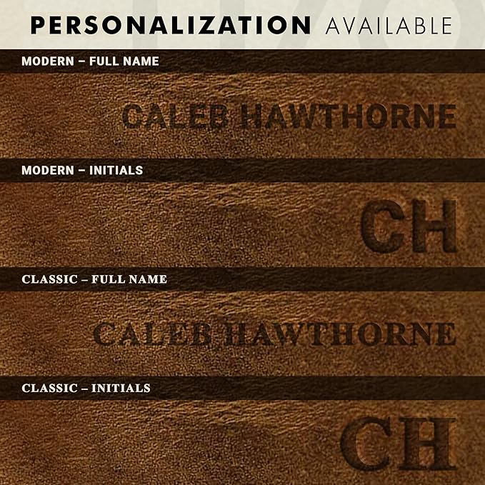 ELIZO Personalized Premium Full Grain Leather Chef Knife Roll, 17L x 14W inches Knife Storage Travel Case, Professional Customizable Chef Knife Case - Holds 4 Chef Knives