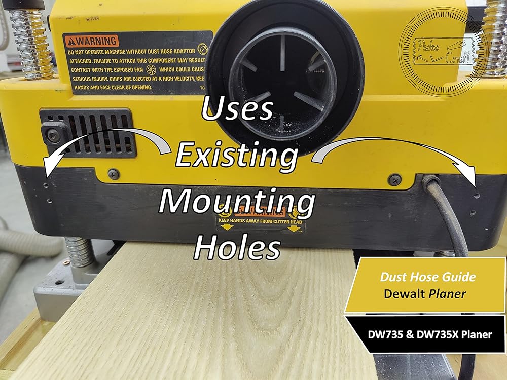 Dust Hose Guide for Dewalt DW735 Planer