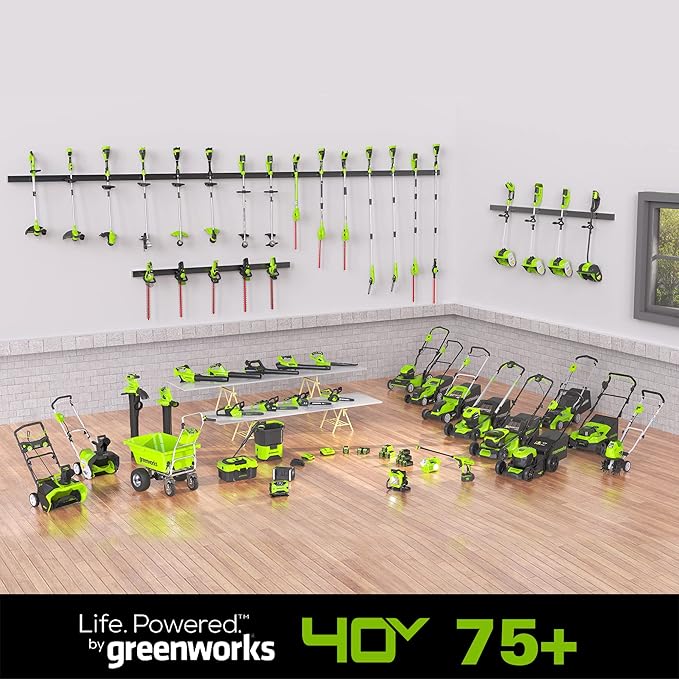 Greenworks 40V (230 MPH / 505 CFM) Cordless Brushless Leaf Blower/Vacuum with Bag, High Power, Lightweight & Quiet for Yard Debris Cleanup, Includes 5.0Ah Battery & Charger