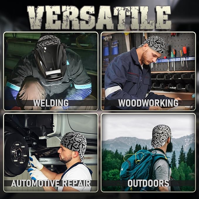 YESWELDER Welding Cap, Stellar Style 7-1/2", Heat-Resistant Reversible Durable Protective Welders Cap