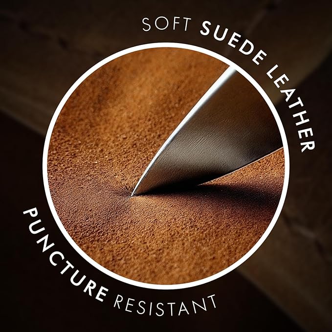 ELIZO Leather Knife Roll Bag Professional Chef Knife Case, Durable Knife Sheath Holder, Cooks & Culinary Tools Carrying Storage, Portable Knife Wrap - 4 Slots