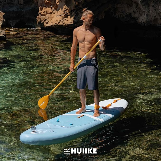 Inflatable Paddle Board for Adults with Accessories Included, Oar, Fins, Pump. Stand Up Paddleboard Great Stability and Resistance. 10’ x 33" x 5.9", Maximum Load 286 lb