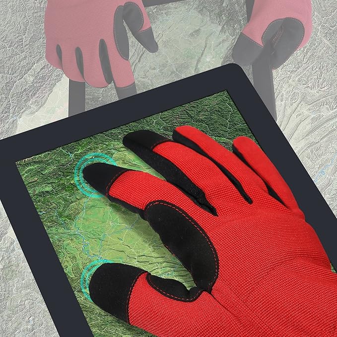 DULFINE High Performance Work Gloves For Men(3 Pairs Pack), High Dexterity Touch Screen For Multipurpose,Excellent Grip (Extra Large)