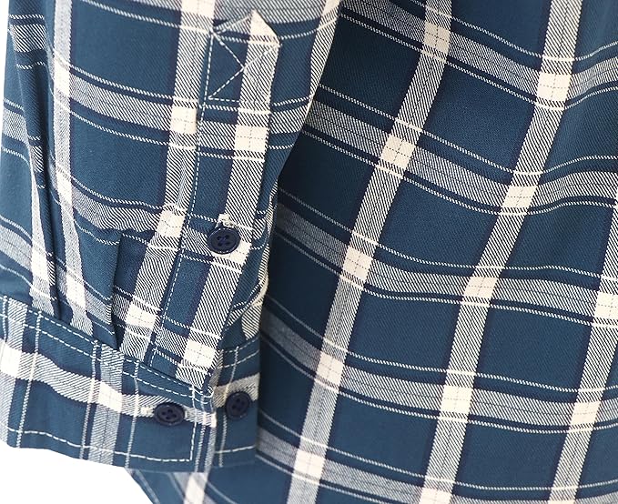 KONRECO FR Shirts for Men Fire Resistant Button Down Work Shirt 100% Cotton 6.5oz Lightweight Welding Shirts